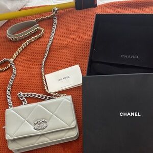 Chanel Cream Quilted Crossbody Bag